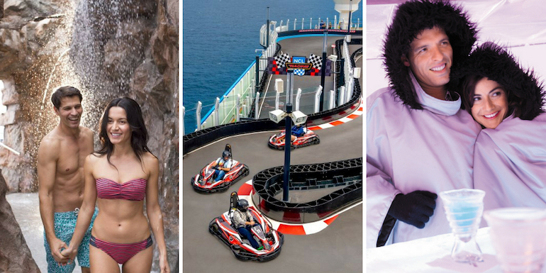 norwegian cruise line unique margaritaville go kart