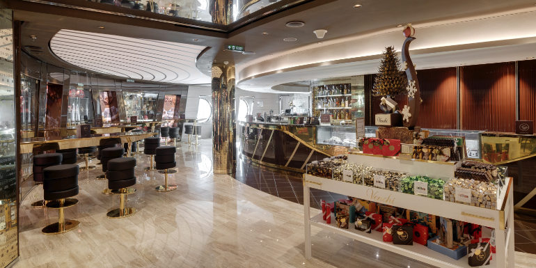 venchi chocolatier chocolate cafe msc seaside