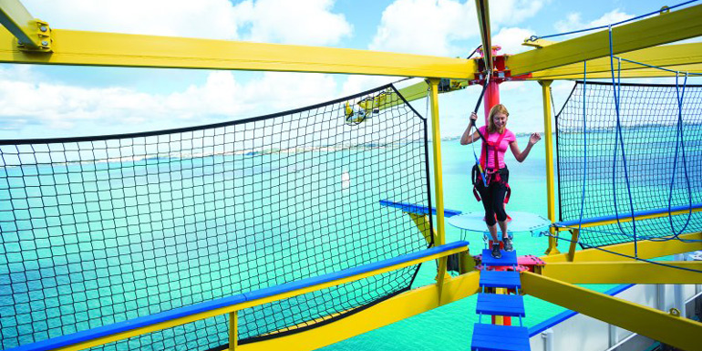 norwegian cruise line ropes course
