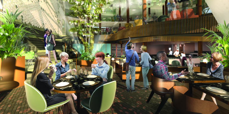 celebrity edge eden dining ship cafe