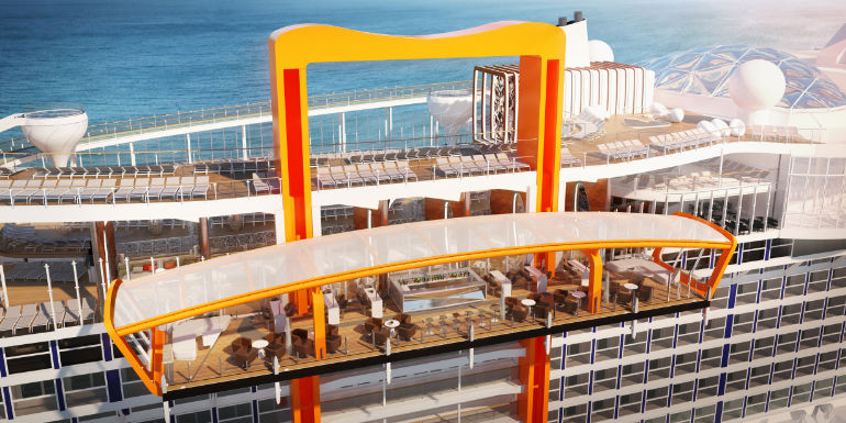 celebrity edge magic carpet dining platform