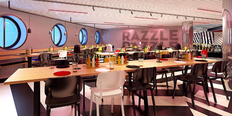 virgin voyages razzle dazzle scarlet lady dining